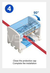 Hộp nối với nắp trong suốt 207 211 215 407 411 415 Din Rail busbar phân phối khối - Product Image 5
