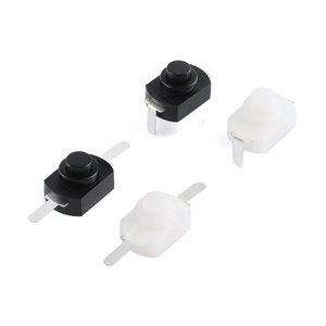 10PCS 12*<span class=keywords><strong>8MM</strong></span> DC 30V 1A on Off Mini interruptor de botón para antorcha eléctrica 1208YD autobloqueo - Product Image 1
