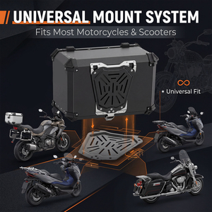 Maleta Superior para Motocicleta Podofo 65L/55L/45L, Impermeable, de Aluminio, Base de Montaje Universal, Caja Superior Trasera Rígida OEM - Product Image 5