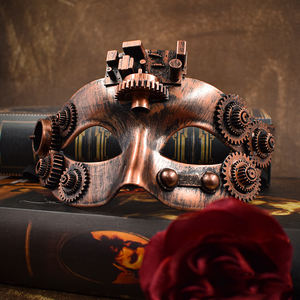 Masques steampunk d'Halloween les plus vendus pour les costumes de fête sur <span class=keywords><strong>Amazon</strong></span>, festival, masques mécaniques, fournitures de fête et de vacances - Product Image 3