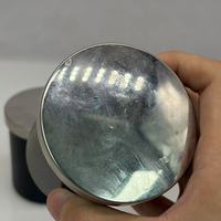 Schwarzes Gerades Glas-Kerzengefäß mit Silbernem Metalldeckel, Leeres Zylindrisches Glasgefäß für Duftkerzen und Raumduft-Verpackungen