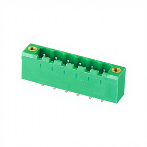 Modern 7-8MM KF2EDGVM-5.0/5.08mm Pitch 2pins 300V 8A 24-16AWG Nickel-Plated Copper Plug-In Green PA66 <b>Terminal</b> Block - Product Image 1