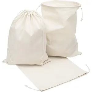 Hot Sale Custom Printed Multi Size Promotion Price Organic Cotton Drawstring <b>Bag</b> - Product Image 4