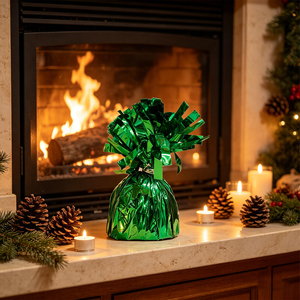 Decorazioni per feste in lamina verde Peso Verde, confezione da 12 pezzi, design riutilizzabile per molteplici usi in diversi eventi. - Product Image 6