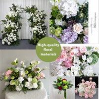 Matériaux Floraux Artificiels en Gros en Vrac, Hortensias Artificiels pour Fleuriste, Mariage, Agencement et Décoration Intérieure