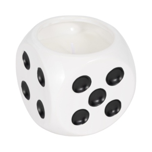 Bougie en forme de dés parfumée au tabac, petite bougie pilier décorative pour usage intérieur et extérieur - Product Image 3