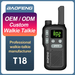 <span class=keywords><strong>Walkie</strong></span> <span class=keywords><strong>Talkie</strong></span> Portátil <span class=keywords><strong>Baofeng</strong></span> BF-T18 Mini <span class=keywords><strong>PMR446</strong></span> 446MHz con Carga USB, Radio Bidireccional, Personalización OEM Disponible para Exteriores y Hoteles - Product Image 1