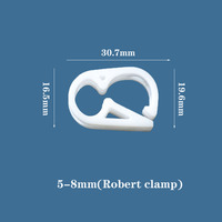 Collier de serrage standard pour cathéter médical avec traitement de surface lisse Tube en polypropylène Collier de serrage pour tuyau d'air à contrôle de débit