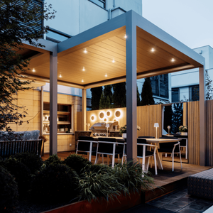 Pergola de jardin sur le toit qui transforme l'éclairage <span class=keywords><strong>électrique</strong></span> du toit et l'ajustement manuel pour une vie de jardin confortable - Product Image 6