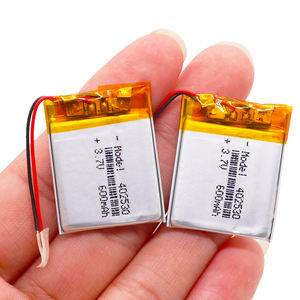 사용자 정의 402530 300mah 600mah <span class=keywords><strong>3.7v</strong></span> 리튬 폴리머 배터리 리튬 이온 셀 충전식 배터리 <span class=keywords><strong>Lipo</strong></span> 배터리 - Product Image 1