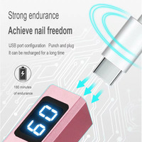 Lampe UV LED portable pour ongles en métal 8W rechargeable par USB pour usage domestique, lumière pour gel pour nail art