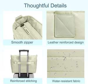 New Women's Lightweight Puff Handbag Nylon Handbag Puff Shoulder <b>Bag</b> - Product Image 2
