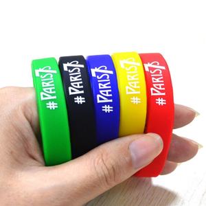 Customizable Silicone Wristbands Anime Logo Screen Printed Waterproof Bracelets <b>Promotional</b> Events Gifts Sports Parties - Product Image 2