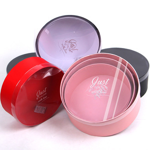 Boîte-<span class=keywords><strong>cadeau</strong></span> <span class=keywords><strong>de</strong></span> bonbons au chocolat pour la <span class=keywords><strong>saint</strong></span>-<span class=keywords><strong>valentin</strong></span>, boîte à fleurs <span class=keywords><strong>de</strong></span> roses <span class=keywords><strong>de</strong></span> mariage <span class=keywords><strong>de</strong></span> forme ronde avec fenêtre en PVC - Product Image 2