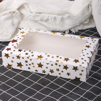 Boîte d'emballage personnalisée pour gâteaux avec fenêtre, idéale pour boulangerie, anniversaire, mariage, cadeau, vente au détail et en gros