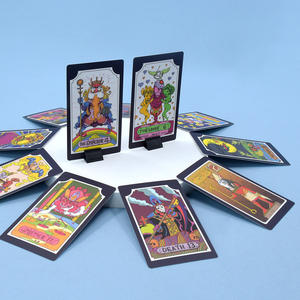 JG Hot Style Fabrikası Plastik Baskılı <span class=keywords><strong>Tarot</strong></span> Kartları Logolu Oyun Kartları Parlak Vernikli Kenarlar ve Özelleştirilmiş Kılavuz Kitapçığı - Product Image 3