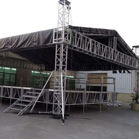 Sistem Menara Truss Line Array Modular Portabel Aluminium Pemasangan Cepat Kapasitas Beban Berat 1000kg untuk Speaker dan Pencahayaan