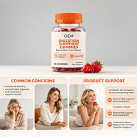 Gummies Probiotiques en Gros OEM, 60 Unités, Saveur Canneberge, Complément Alimentaire, Chaîne d'Approvisionnement