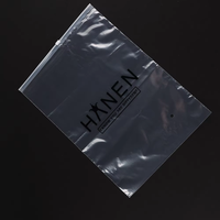 Sac d'emballage pour vêtements à fond carré recyclable personnalisé D1009D avec fermeture éclair et logo imprimé pour ordinateur et écouteurs