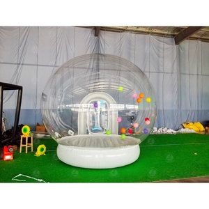 Casa Gonfiabile a Bolle con Trampolino e Cupola Trasparente in PVC con Ventilatore per Feste - Product Image 3