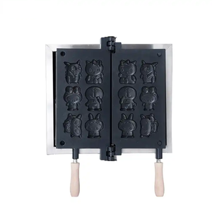 <span class=keywords><strong>Meilleur</strong></span> Design En Acier Inoxydable <span class=keywords><strong>Gaufrier</strong></span> Machine Mignon Dessin Animé Hello Kitty Doraemon En Forme De Plaque <span class=keywords><strong>Rotatif</strong></span> Fontes 220V - Product Image 3