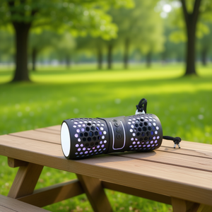 Enceinte Bluetooth portable KIMISO, son 360°, LED RGB, batterie rechargeable, pour téléphone portable, utilisation en extérieur - Product Image 2