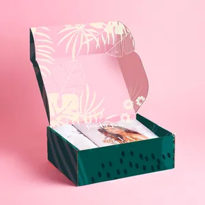 Caja de suscripción de franqueo de entrega de comercio electrónico de laboratorio <span class=keywords><strong>Dental</strong></span> embalaje negro personalizado de lujo para vestido caja de regalo de entrega de ropa vela - Product Image 1