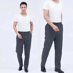 Pantalon de chef pour hommes Restaurant cuisine unisexe cuisinier travaille léger Baggy pantalon Chef accessoires Chef bas uniforme hommes - Product Image 3