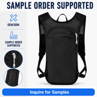 Sac à dos d'hydratation respirant en ABS, réglable, pour course à pied, cyclisme, randonnée, marathon, avec poche à eau, pour sports de plein air