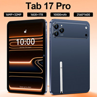 Tablette Android Tab 17 Pro 10,1 pouces 16+1 To Octa-core avec longue autonomie, appels 4G/3G/5G, pour divertissement