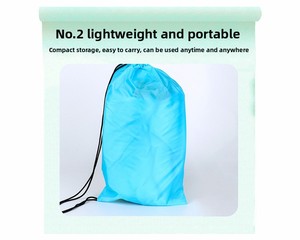 Sofá inflable perezoso reclinable portátil, saco de dormir de aire de playa plegable para acampar y festivales de música para uso en exteriores e interiores - Product Image 6