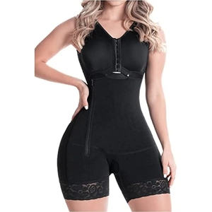 Faja corta de alta compresión con broches busto para uso diario y posquirúrgico vaina adelgazante vientre mujeres <span class=keywords><strong>Fajas</strong></span> colombianas - Product Image 1