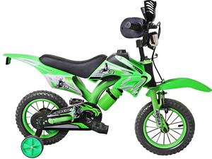 Yeni Stil 12-20 İnç Tek Vitesli Çelik Çubuklu Motosiklet Tasarımlı Erkek Çocuk Bisikleti (Yardımcı Tekerlekler Dahil) - Product Image 2