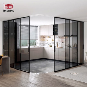 <span class=keywords><strong>Puerta</strong></span> <span class=keywords><strong>Corredera</strong></span> Moderna <span class=keywords><strong>de</strong></span> Aleación <span class=keywords><strong>de</strong></span> Aluminio para Cocina y <span class=keywords><strong>Baño</strong></span> <span class=keywords><strong>con</strong></span> Doble Vidrio Templado y Aislamiento Acústico - Product Image 2