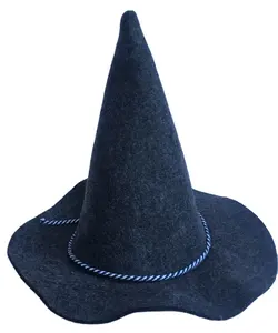 Halloween Witch Hat Dress Up Oktoberfest Hat Foldable Wide Brim Cosplay Beer Hat