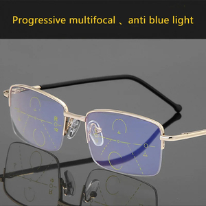 Gafas <span class=keywords><strong>de</strong></span> lectura progresivas <span class=keywords><strong>de</strong></span> medio Marco <span class=keywords><strong>de</strong></span> alta calidad, multifocales <span class=keywords><strong>para</strong></span> hombres y mujeres, gafas <span class=keywords><strong>de</strong></span> presbicia con <span class=keywords><strong>aumento</strong></span> <span class=keywords><strong>de</strong></span> luz azul - Product Image 4