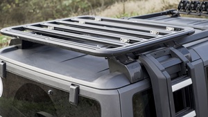 Se adapta a Ford <span class=keywords><strong>Bronco</strong></span> 2021-2023 4Dr 2Dr Hard Top Cargo Side escalera telescópica-Instalar en los rieles de techo de la versión más larga - Product Image 6
