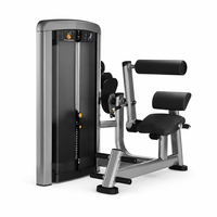 Appareil de musculation à charge par plaques pour extensions de jambes et extensions dorsales réglables avec sélection de charge par broche pour l'entraînement en force