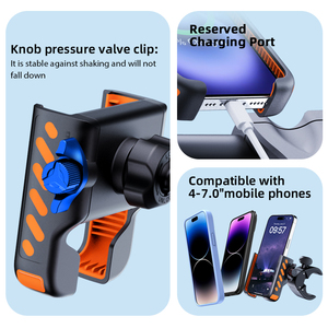 2025 plus récent support de téléphone de vélo support de téléphone de moto pour vélo support Mobile voiturette de Golf supports de téléphone montage vélo carré Tube Clip - Product Image 3