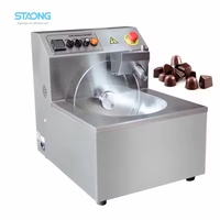 Machine à tempérer le chocolat électrique compacte en acier inoxydable, machine à faire fondre le beurre et le chocolat automatique commerciale