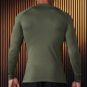 2024 Neuer Fitness anzug Sport T-Shirt Muscle Tight Fit Herren Hochela tisches Trainings hemd Kurzarm Fitness anzug - Product Image 5