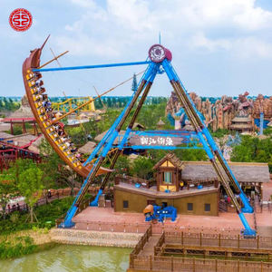 Équipement <span class=keywords><strong>de</strong></span> parc d'attractions extérieur attrayant : Manèges Familiaux Viking Swinging Ship et Pirate Boat à vendre - Product Image 5