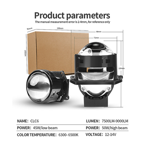 Đèn pha chiếu sáng siêu sáng 3.0 inch Bi-<span class=keywords><strong>LED</strong></span> CLC6 100W 20000LM, lắp đặt thay thế đèn pha ô tô, đèn pha <span class=keywords><strong>LED</strong></span> xe máy - Product Image 3