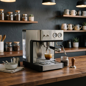 Cafetera Espresso Eléctrica Compacta para el Hogar - Diseño Alemán para una Preparación Premium - Product Image 2