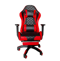 Chaise d'ordinateur personnalisée d'usine OEM, chaise de bureau pouvant s'allonger, chaise de jeu ancrée, massage LED RGB