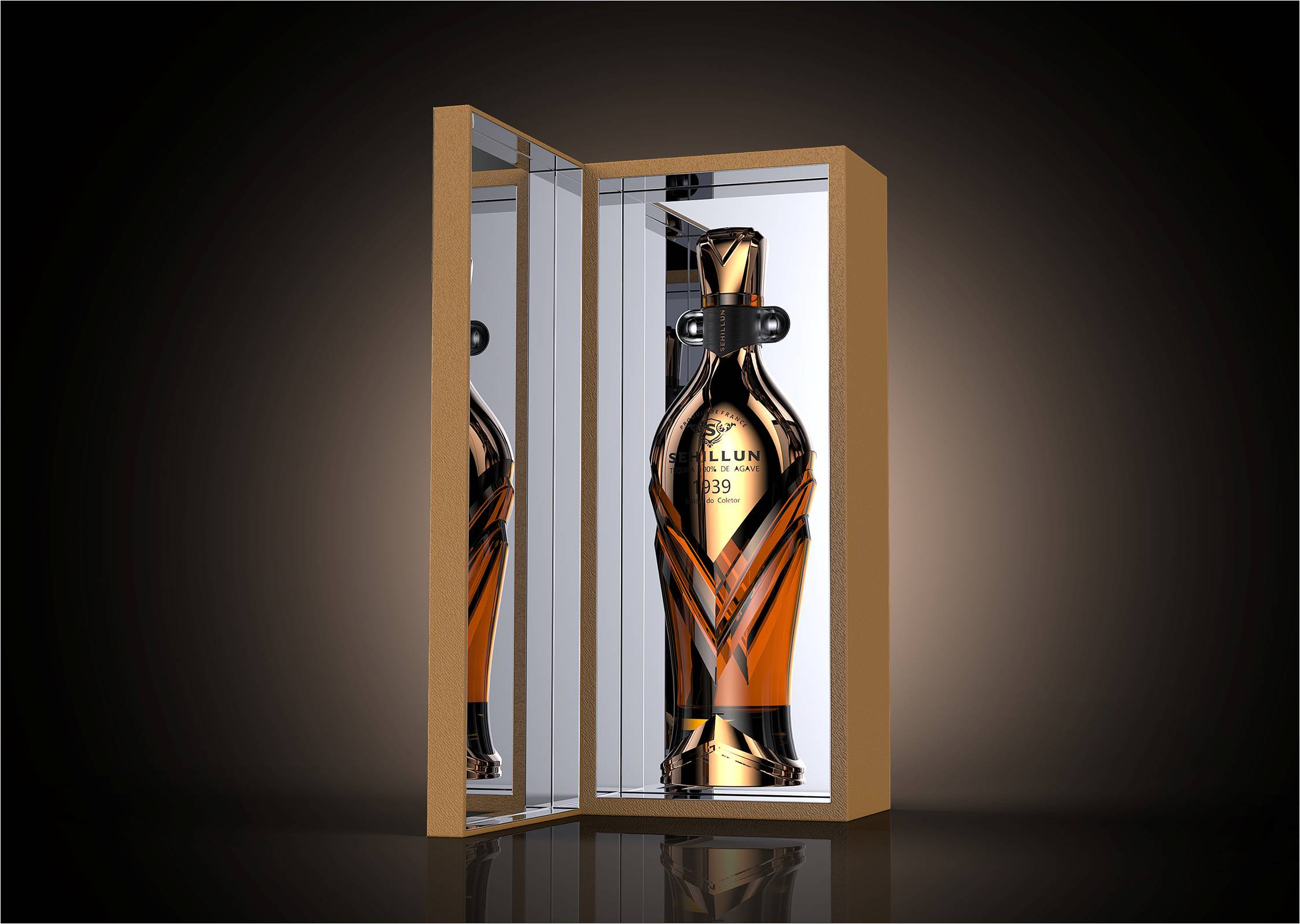 luxury vodka bottle