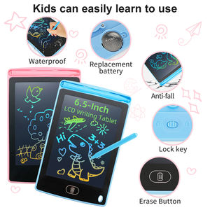 Tablet Tulis LCD 6.5 Inci untuk Anak-anak, Papan Gambar Elektronik Layar Warna, Papan Tulis Portabel, Mainan Edukasi - Product Image 3