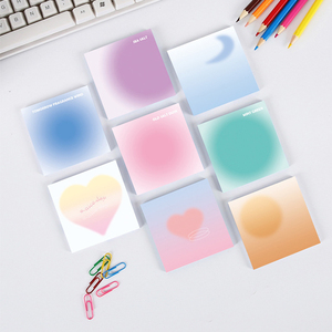 Phổ Biến Tùy Chỉnh Màu Chết Cắt Ghi Chú Dính Sinh Viên Dễ Thương Gradient Dính Lưu Ý <span class=keywords><strong>Pad</strong></span> - Product Image 3