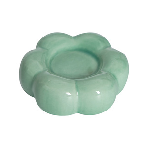 Ceramic Flower Spinning Base Round Cute <b>Table</b> <b>Decoration</b> <b>Accessories</b> For Home Decor - Product Image 5