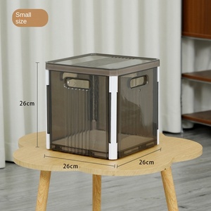 Portable PP <strong>Folding</strong> Toy Sundries Storage <strong>Box</strong> Transparent Household Snack Organizer Cross-Border Household <strong>Tool</strong> Snack Storage - Product Image 6